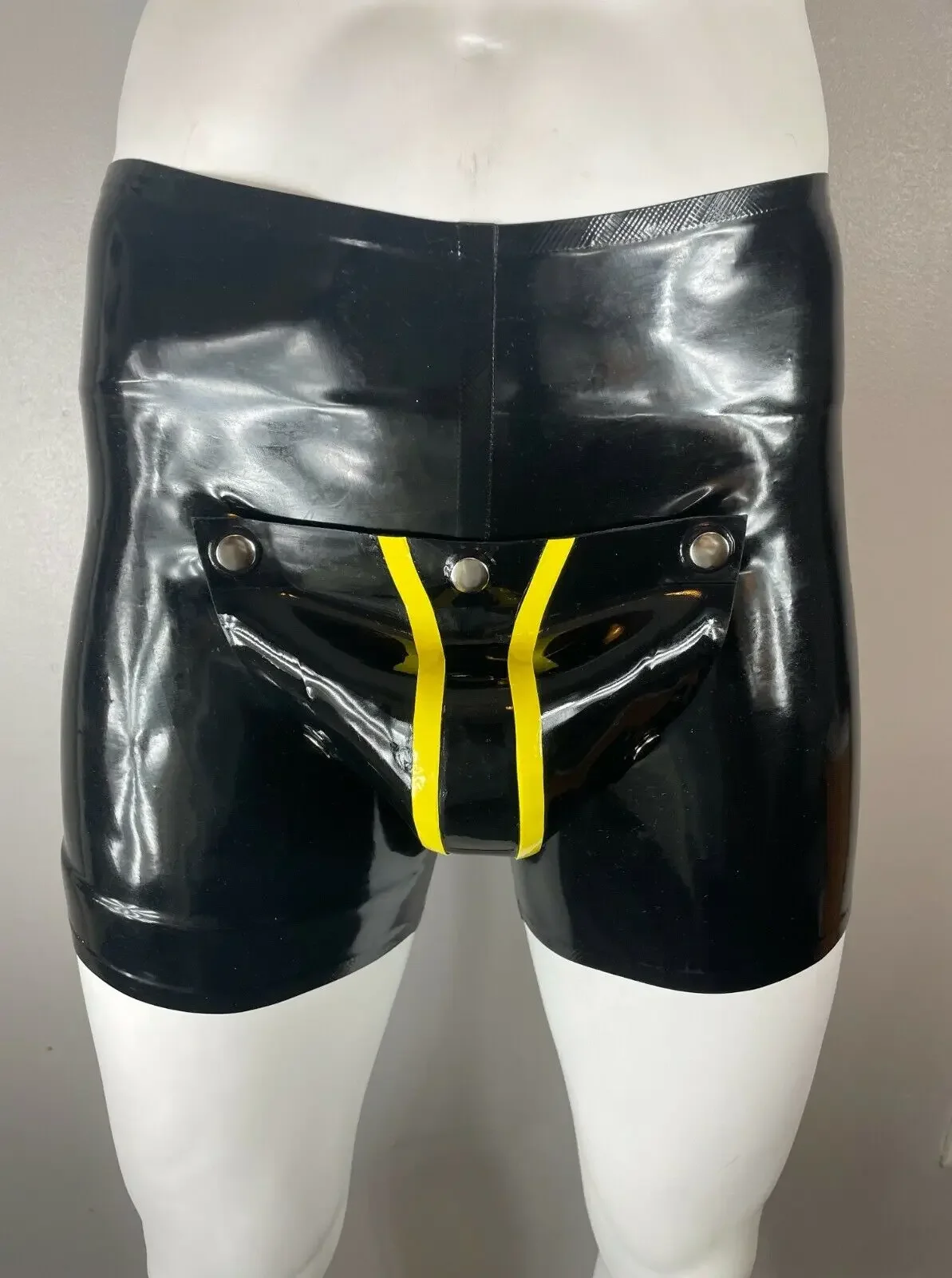 Rubber Latex Boxer Shorts Codpiece-Latex  Gummi Party Suit Catsuit Ganzanzug Bodysuit Anzug Overall Kostüm