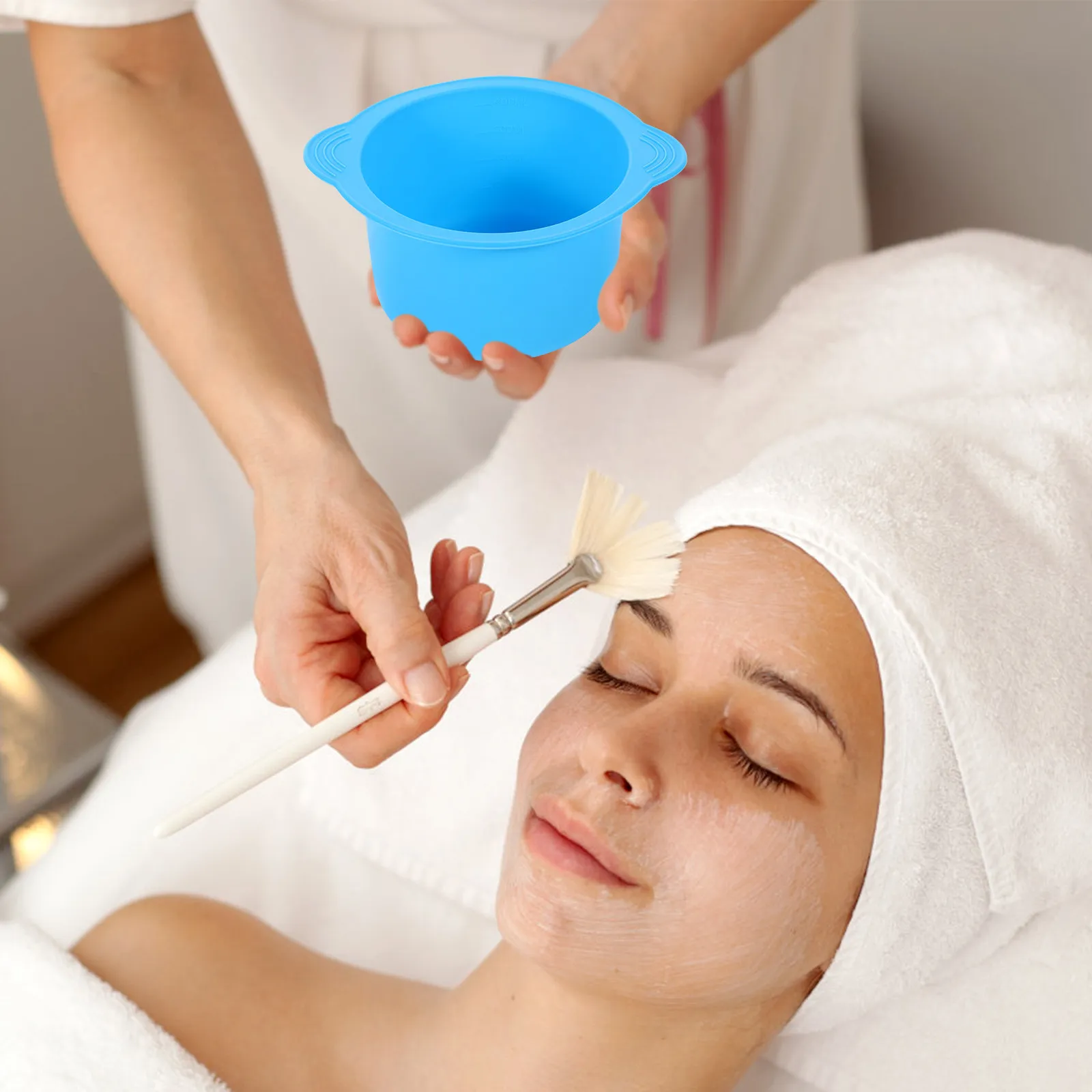 Hair Removal Wax Warmer Silicone Bowl Large Capacity High Temperature Resistant Wax Pot Mixing Bowl for Efficient Smooth Skin