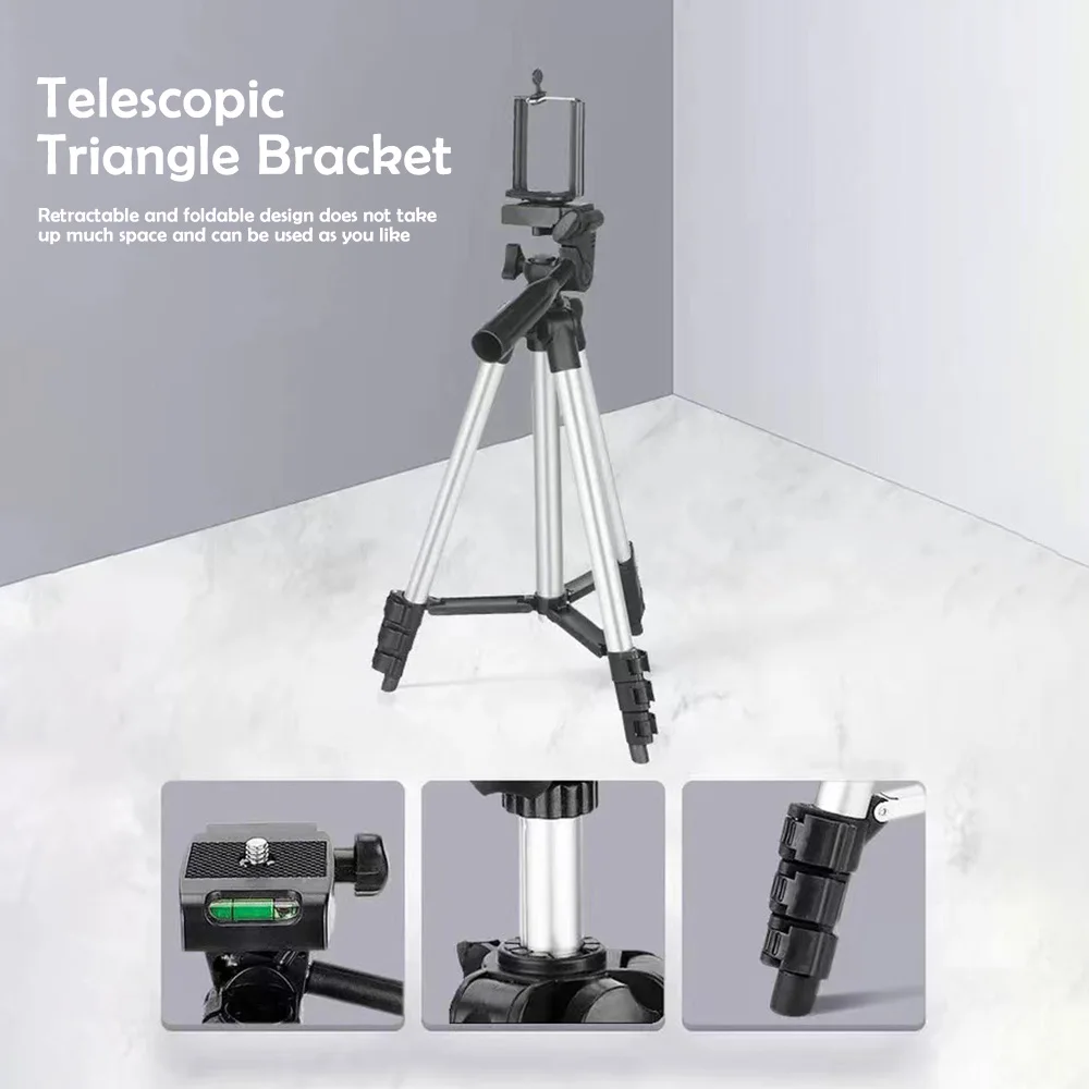 Professional Tripod For Phone Video Recording Cell Phone Tripod Stand Universal Phone Photography Stand For Gopro Live Youtube