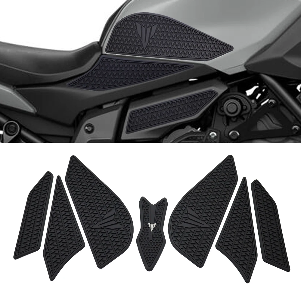 

MT-07 2025 накладка на бак, аксессуары для мотоциклов, накладка на топливный бак для YAMAHA MT-07 MT07 2025, нескользящая боковая водонепроницаемая накладка на топливный бак