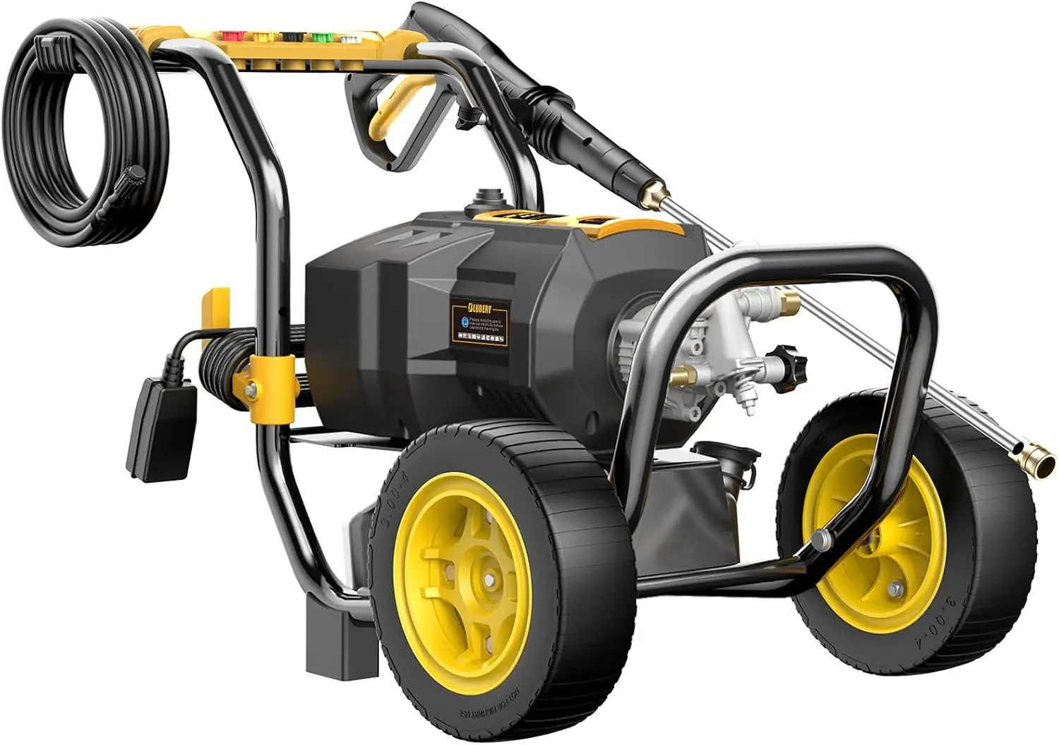 

3200 PSI Electric Pressure Washer 2.4 GPM Heavy Duty Power Washer 30Ft Pressure Hose&Max Soap Tank 32.8ft Power Cord