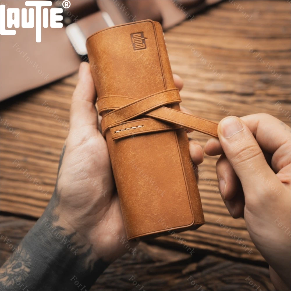 LAUTIE Handmade EDC Storage Reel Holster Push Slider Gyro Portable Carry-on Toy Storage Bag