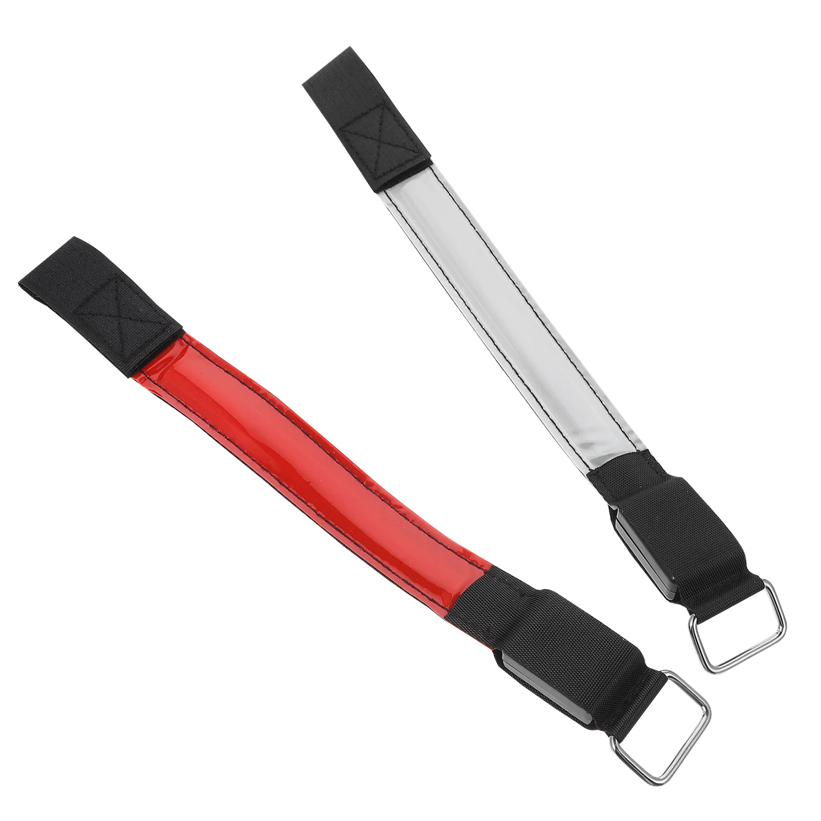 

2 Pcs LED Signal Lights Sports Luminous Arm B Glowing Armb s Night Running Wristb s Safety Straps Reflective Outdoor Tools Red
