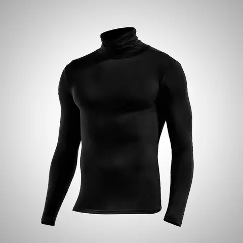 Men's thermal underwear in turtleneck lapel autumn thin Modal autumn and winter long-sleeved base shirt single slim-fit top