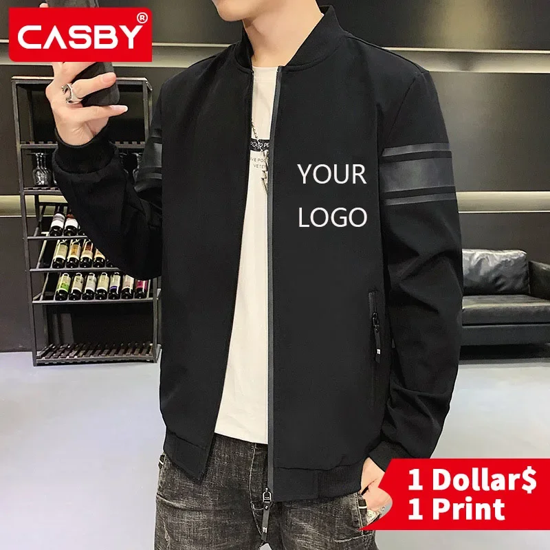 Custom Logo Men's Spring Autumn Tops Korean Version Trend Men's Baseball Uniforms Men's Sports And Leisure Functional Jackets