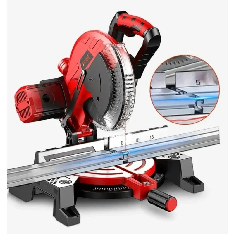 10 Inch Electric Saw Aluminum Machine 220V/1800W Multifunctional Circular Saw 45 Degree Oblique Cutting Aluminum Machine