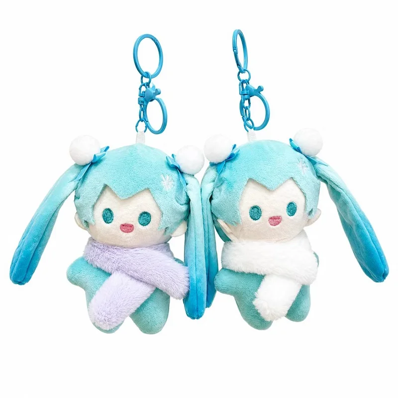 Llavero de Peluche Niña Anime Lindo Muñeca de Trapo Coletas Azules Colgante de Mochila Kawaii Dibujos Animados Figura de Felpa Suave Juguete de Animación Adorno Amigos Regalo de Cumpleaños Frikis