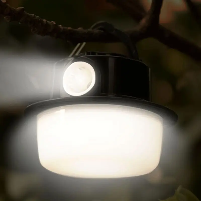LED Camping Lantern LED Portable Tent Light Rechargeable With Hook Multipurpose 3 Lighting Modes Tent Lamp For Outdoor Hiking