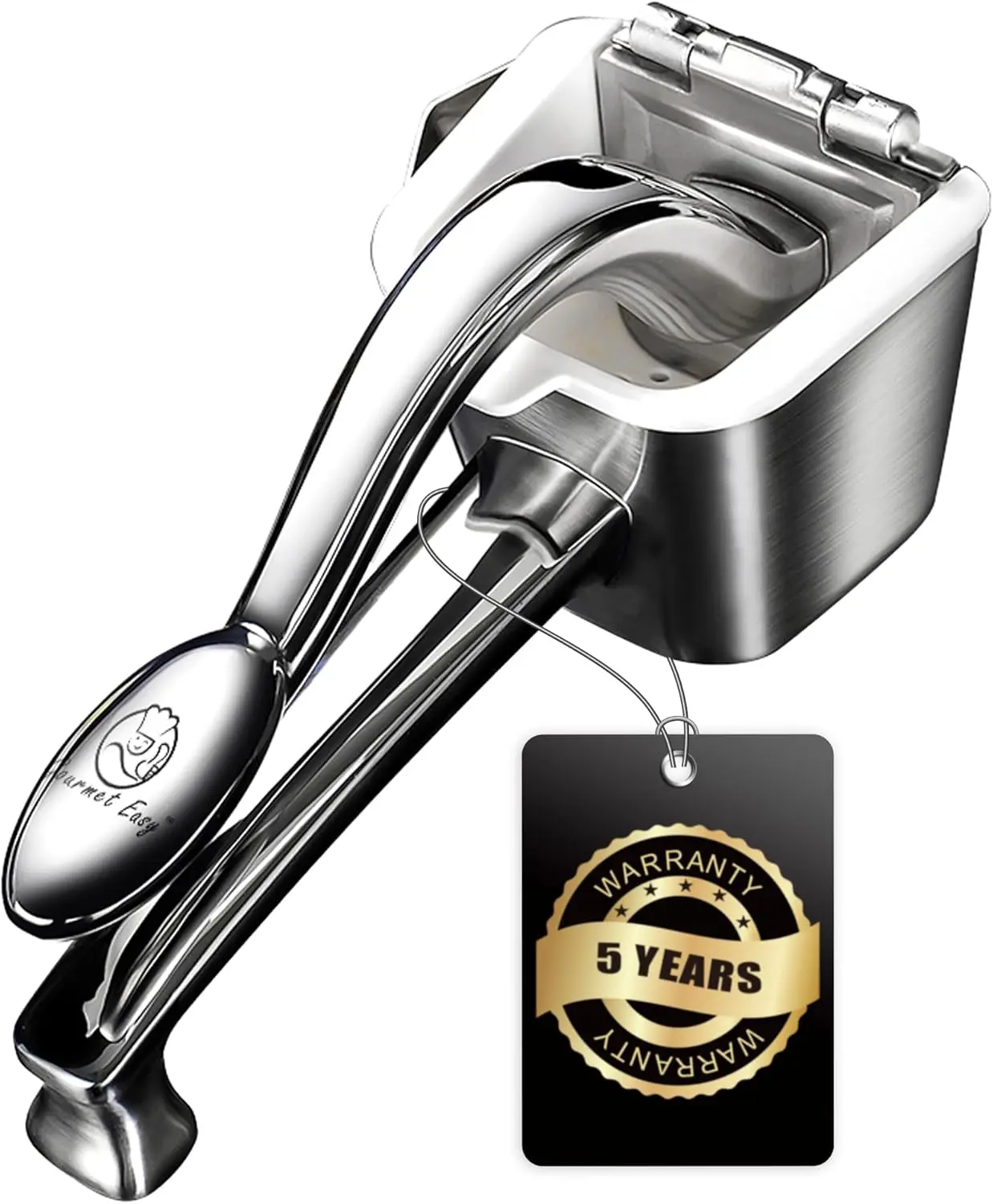 

Stainless Steel Citrus Juicer, Heavy-Duty Manual Press for Lemons Oranges Limes, Easy Clean Rust-Free Kitchen Tool with Warranty