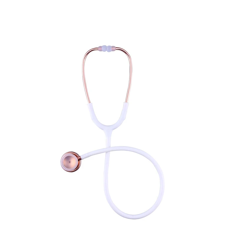 Classic White Medical Dual Head Portable Professional Clinical Cute Cardiology Stethoscope Health Tool for Nurse Doctor Students