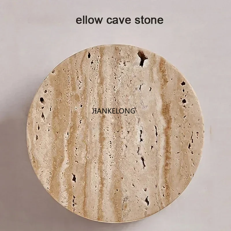 JKL Wabi-Sabi مصباح جداري أصفر من الحجر الطبيعي LED مصباح جداري لغرفة النوم بجانب السرير والممر ودرج المطعم #5