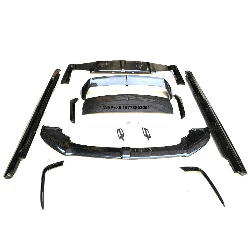 Car Refit Parts for Bentayga Carbon Fiber Front Rear Bumper Lip Diffuser Spoiler Side Skirts for Bentayga W12 Body Kit