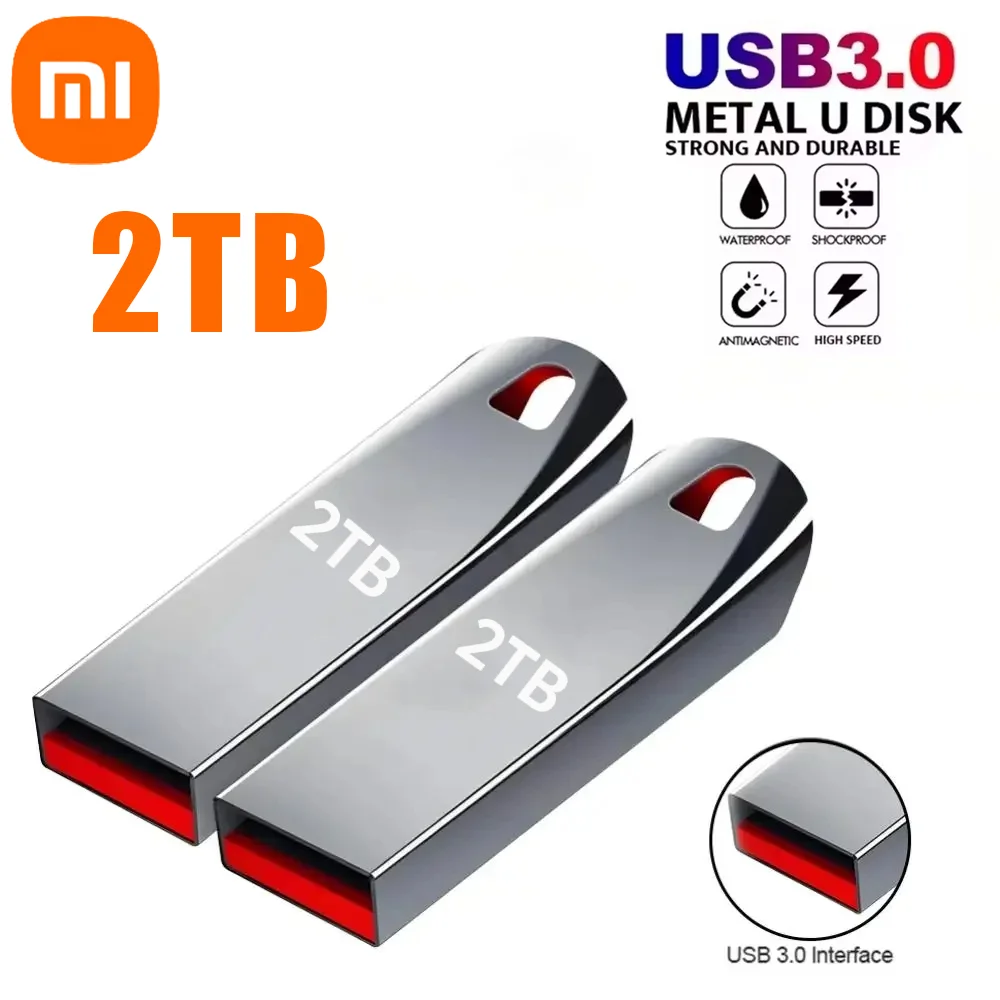 Xiaomi 2TB USB 3.0 Metal Flash Drives High Speed Pendrive 1TB 512GB 256GB Portable Usb Drive Waterproof Memoria Usb Flash Disk