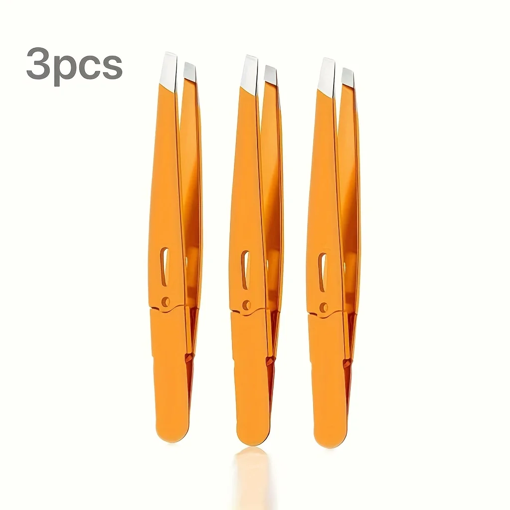 Professional Grade Stainless Steel Precision Facial Hair Removal Tweezers Suitable for Eyebrow Grooming Mustache & Beard