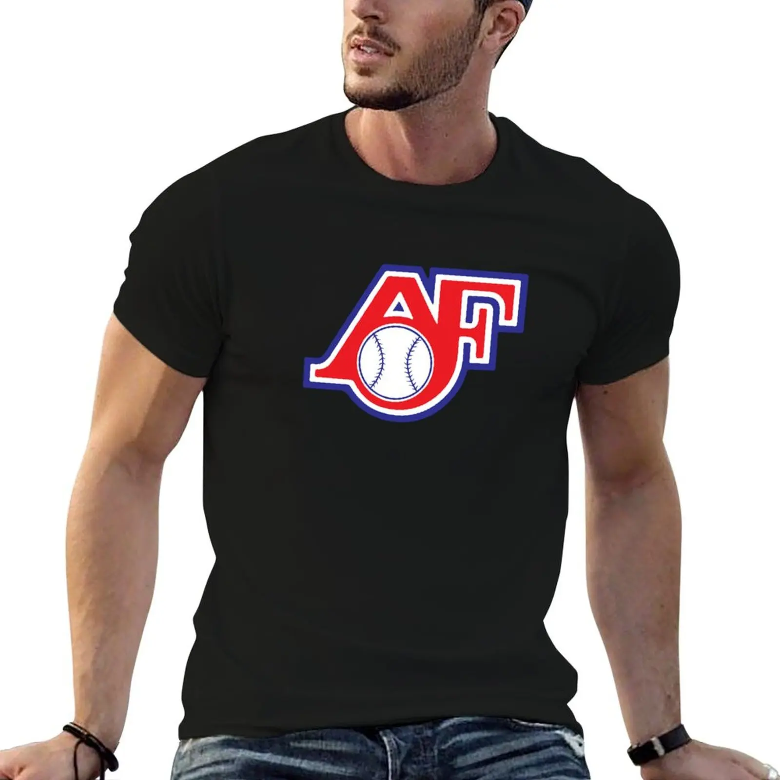 Camiseta de béisbol Appleton Foxes, camiseta para hombre, camisetas de algodón para hombre, camiseta gráfica vintage