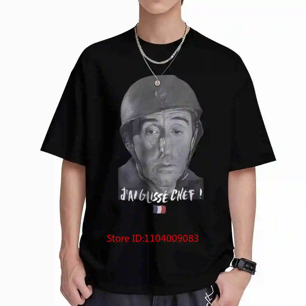 Jean Lefebvre I Slipped Chief 7th Company Short Sleeve Tee 100% Cotton T-Shirt