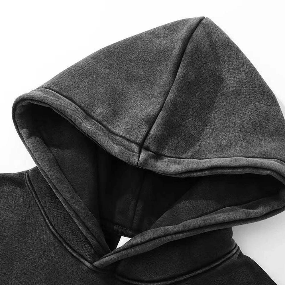 مضحك أنيمي الفضاء الغريبة طباعة الرجال هوديس النساء الشرير Y2k مقنعين الرجعية القطن البلوز فضفاض الهيب هوب الشارع الشهير الشتاء #3