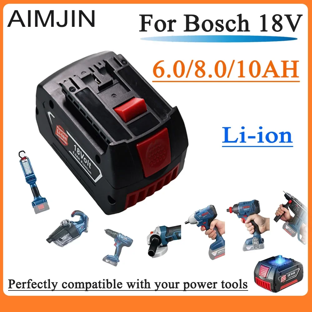 

For Bosch 18V 10Ah Rechargeable Li-ion Battery，Compatible Electric Drill 18V BAT609, BAT609G, BAT618, BAT618G, BAT614