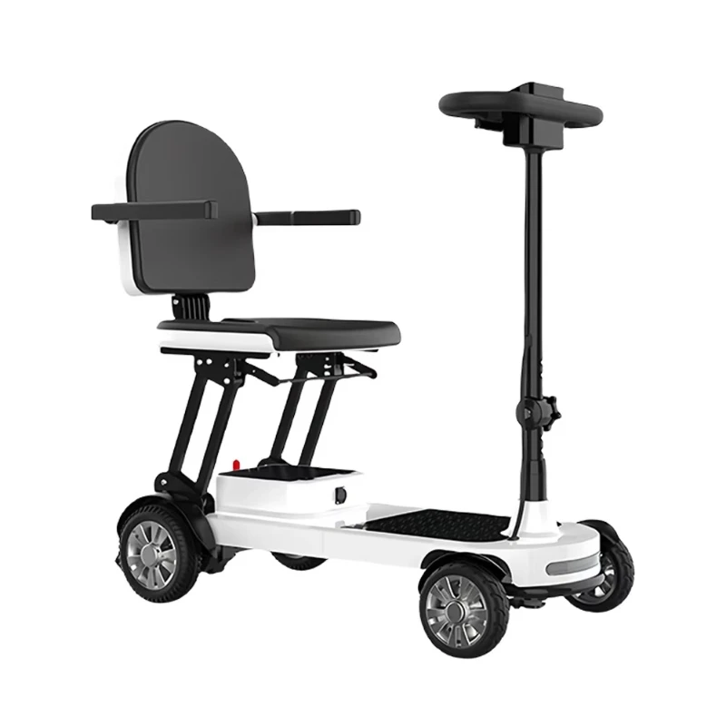 

Electric scooter with intelligent speed control system for lightweight disabled persons