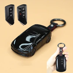 Car Styling For VW Golf 8 ID4 Seat Leon Mk4 Cupra Formentor Skoda Octavia A8 MK4 MK8 Smart Remote Car Key Case Cover Keychain