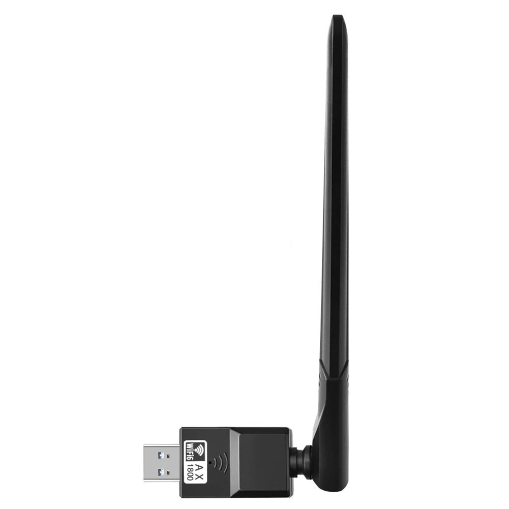 

Приемник сетевой карты, двухдиапазонный адаптер Wi-Fi6, 5 ГГц, 2,4 ГГц, беспроводная сетевая карта, антенна 6 дБи, Plug and Play для настольного ноутбука