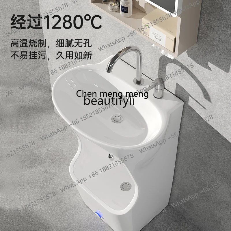 X Household Face Washing Pedestal Basin Mop Sink Balcony Indoor Outdoor Hand Washing Foot Washing Floor Standing Basin