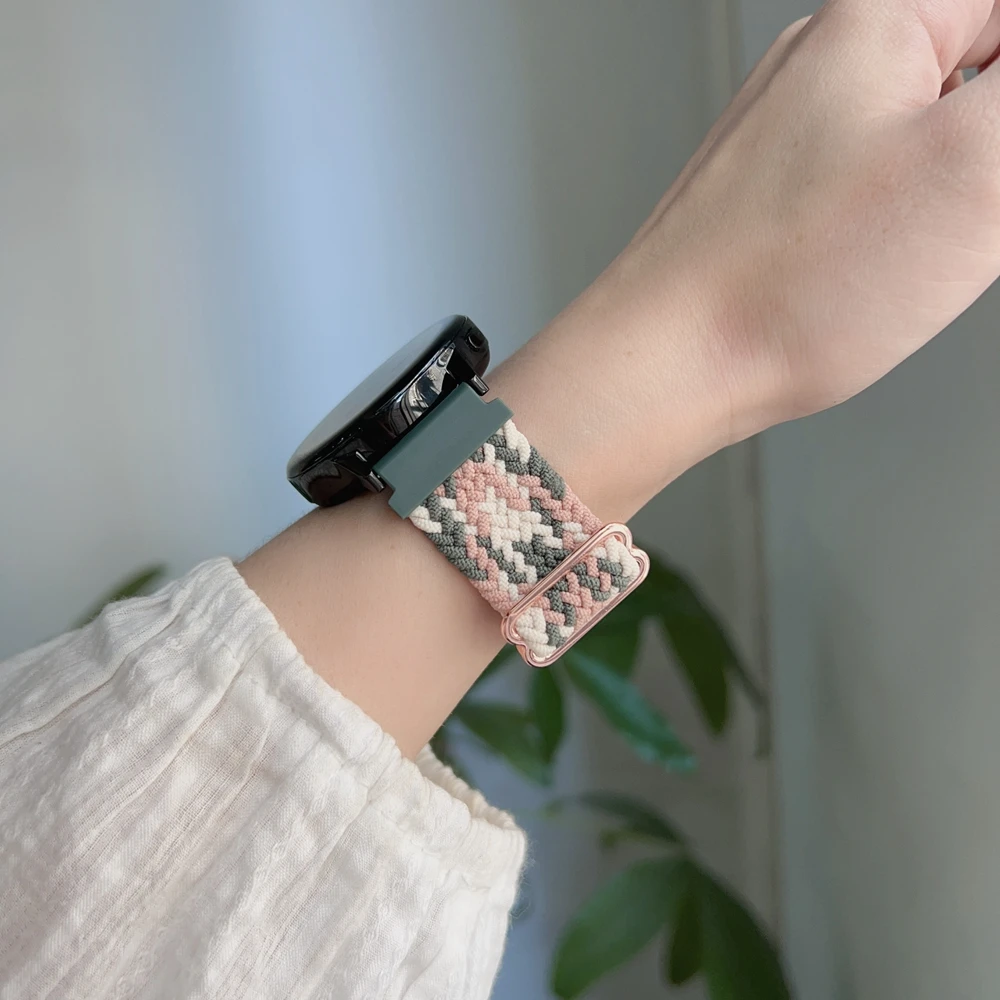 Band For Samsung Galaxy Watch 7 FE 5 Pro 4 6 classic 44mm 40mm Nylon Braided sport bracelet correa Galaxy Watch 7 Strap image 3