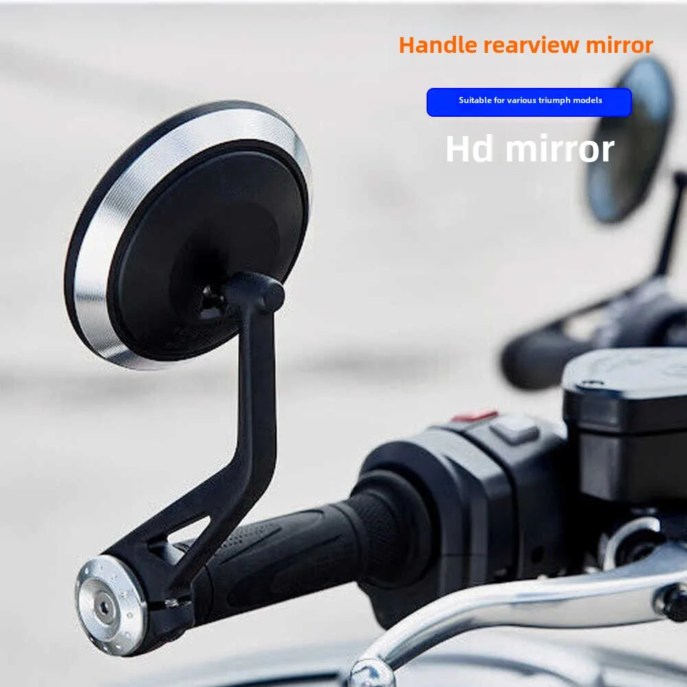 Suitable for Triumph 765rs/r Trident 660 Handlebar Mirror Modified Handlebar Mirror Reflector Vintage Rearview Mirror