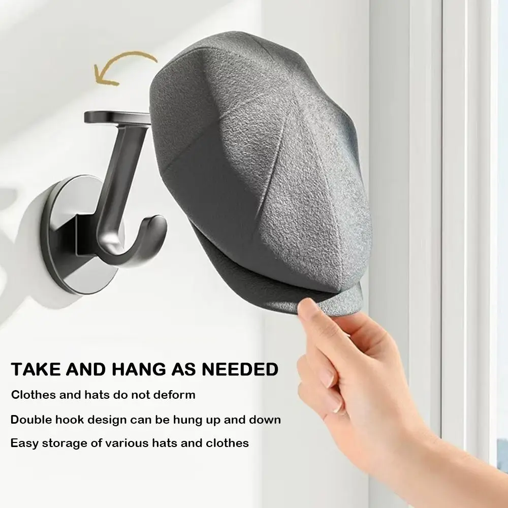 Simple Wall Mounted Wall Organizer Hook Multi-purpose Sturdy Coat Hanger Self-Adhesive J-hook for Clothes Hat Bathroom Kitchen