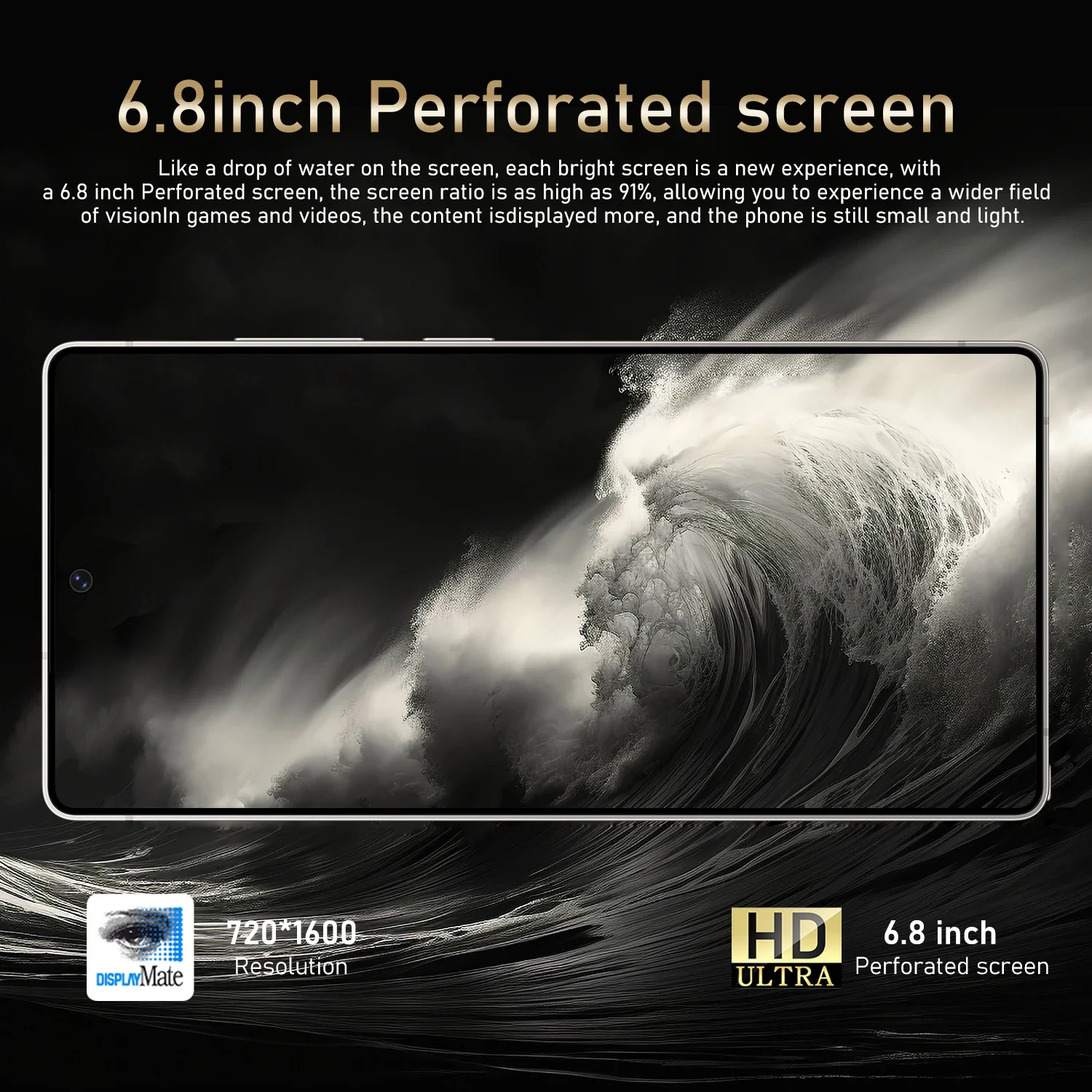 FUFFI S24 Pro Smartphone Cellphone Android 12 6.8inch Screen,8+256GB 16+32MP Mobile phone 4100mAh Google Play Store Phone