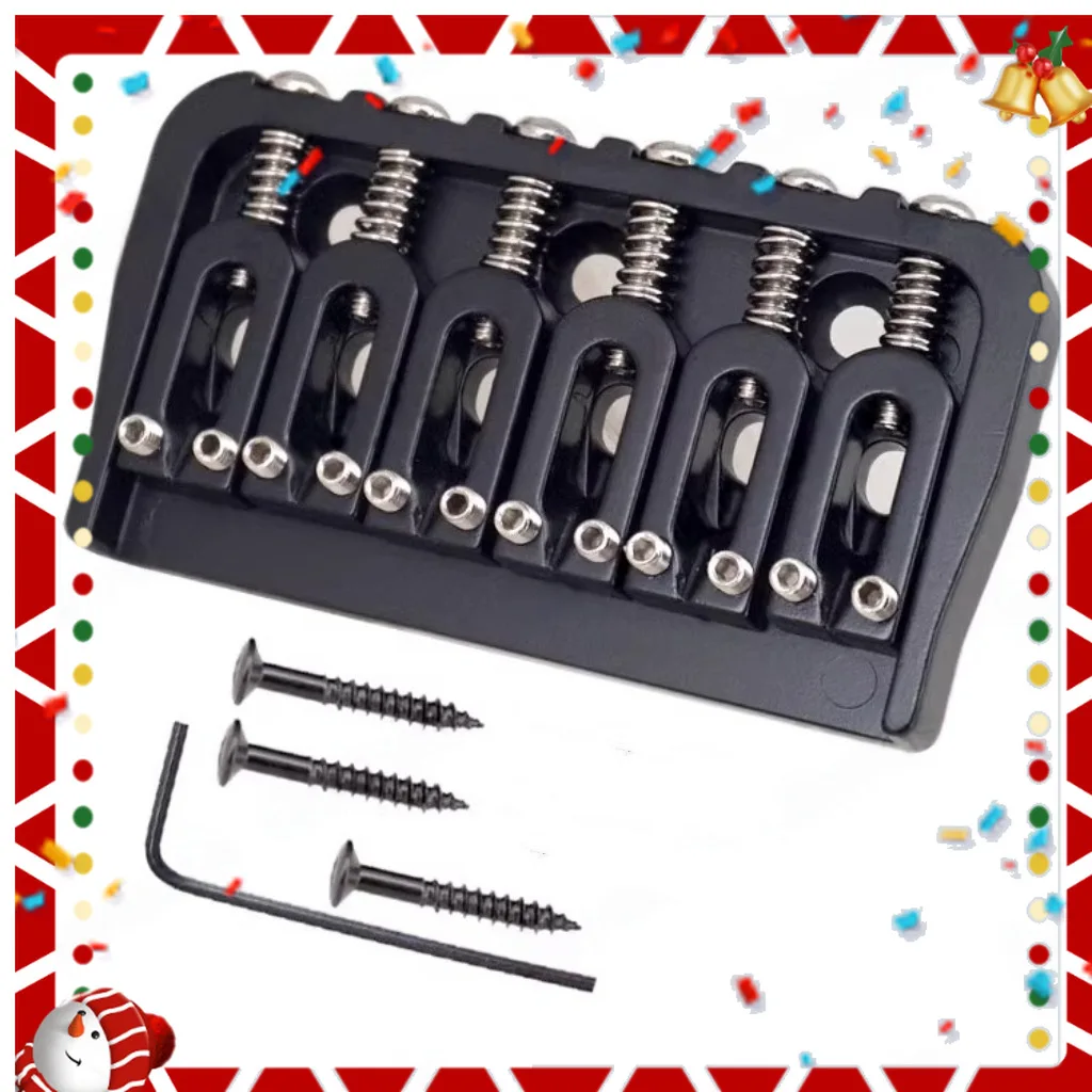 

Electric Guitar U-shaped String Bridge Tailpiece Roller String Bridge Fixed Bridge Tailpiece Folded Edge with Curvature