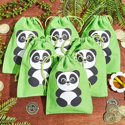 5 sztuk party like a panda Favor torby na prezenty forest animal Zoo tematyczne boy girl wild one 1st 2nd 3rd urodziny dziecka dekoracja na baby shower