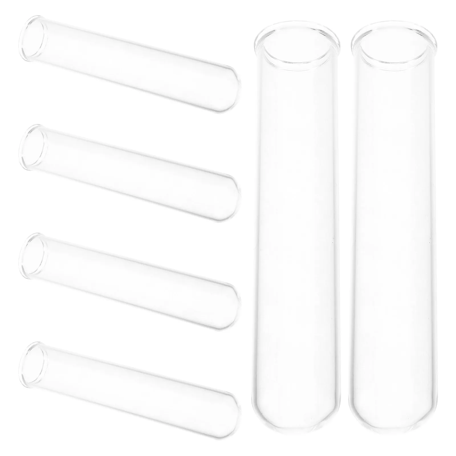 6Pcs Clear Glass Test Tube Vases 15Ml Hydroponic Plant Propagation Tubes Indoor Mini Planters Desktop Floral Vases Decoration