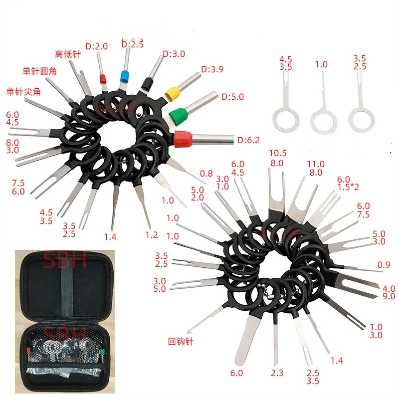 78pcs/Set Automotive Connector Plug Pin Crimp Removal Terminal Tools Wiring Kit