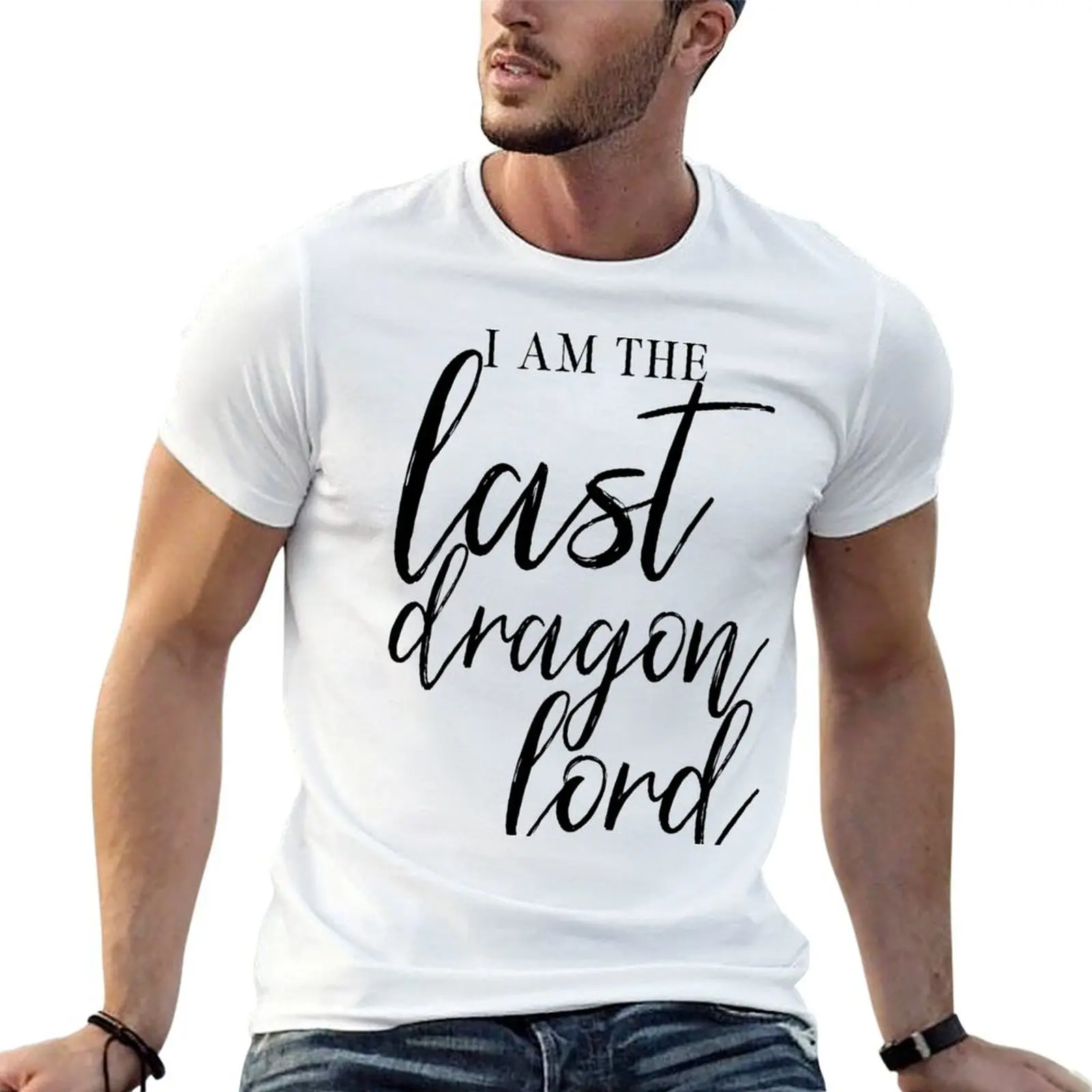Merlin-Inspired 'The Last Dragonlord' T-Shirt graphics vintage clothes plain white t shirts men