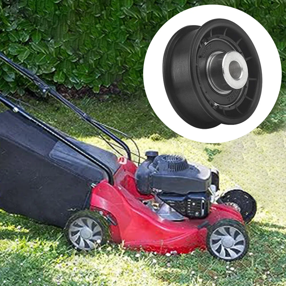Lawn Maintenance Mower Repair Flat Idler Pulley Power Tool Part 604491 Replacement Precision Engineered Maintains Belt Tension
