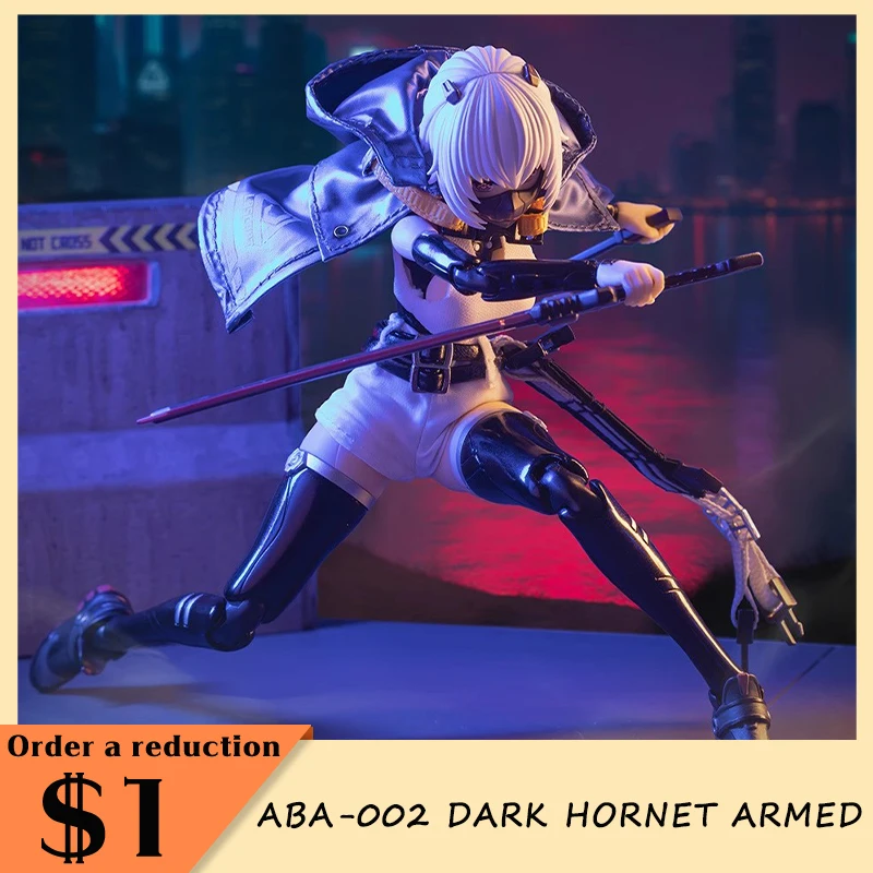 

Aba-002 Dark Hornet Armed Action Figure Battle Angel Mobile Suit 1/12th Scales Girl Women Soldier Collect Figure Model Toy Gift