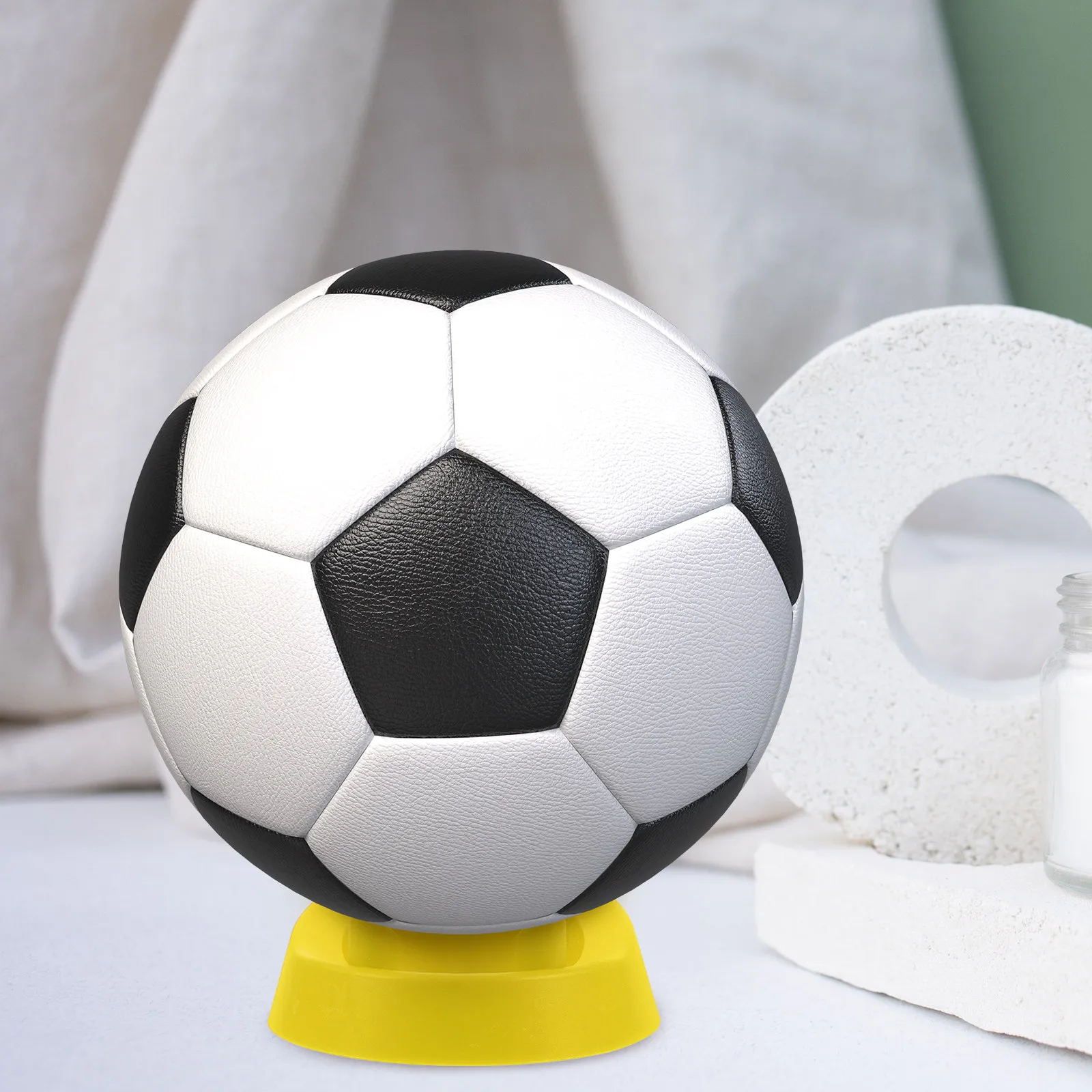 

Подставка для мячей, 2 шт., многофункциональная подставка для спортивных мячей, устойчивый органайзер для футбола, регби, декор для комнаты, желтый цвет