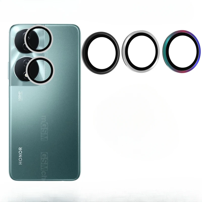 Rear Camera Lens Protectors for Honor X7b 5G Back Metal Ring Glass for HONOR HonorX7b HONOEX7b HonorX7B Protective Glass Cover