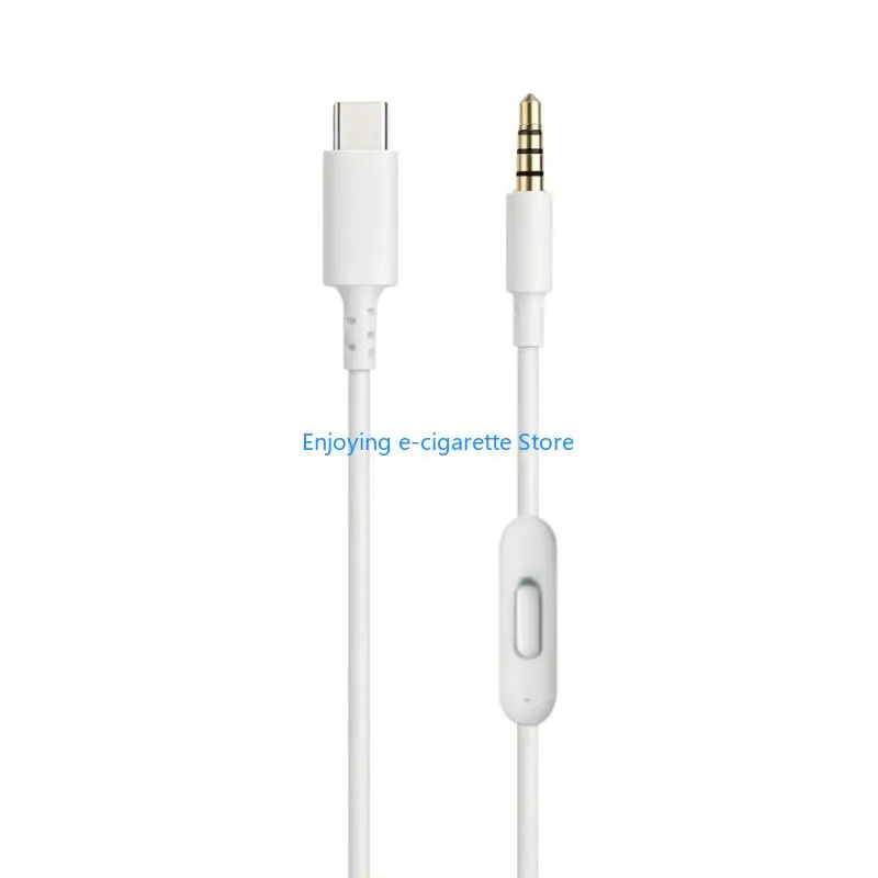 Type C 3.5mm Headphone Replacement Cable 150cm PVC Construction Reliabled Connection Multiple Color Y4QF