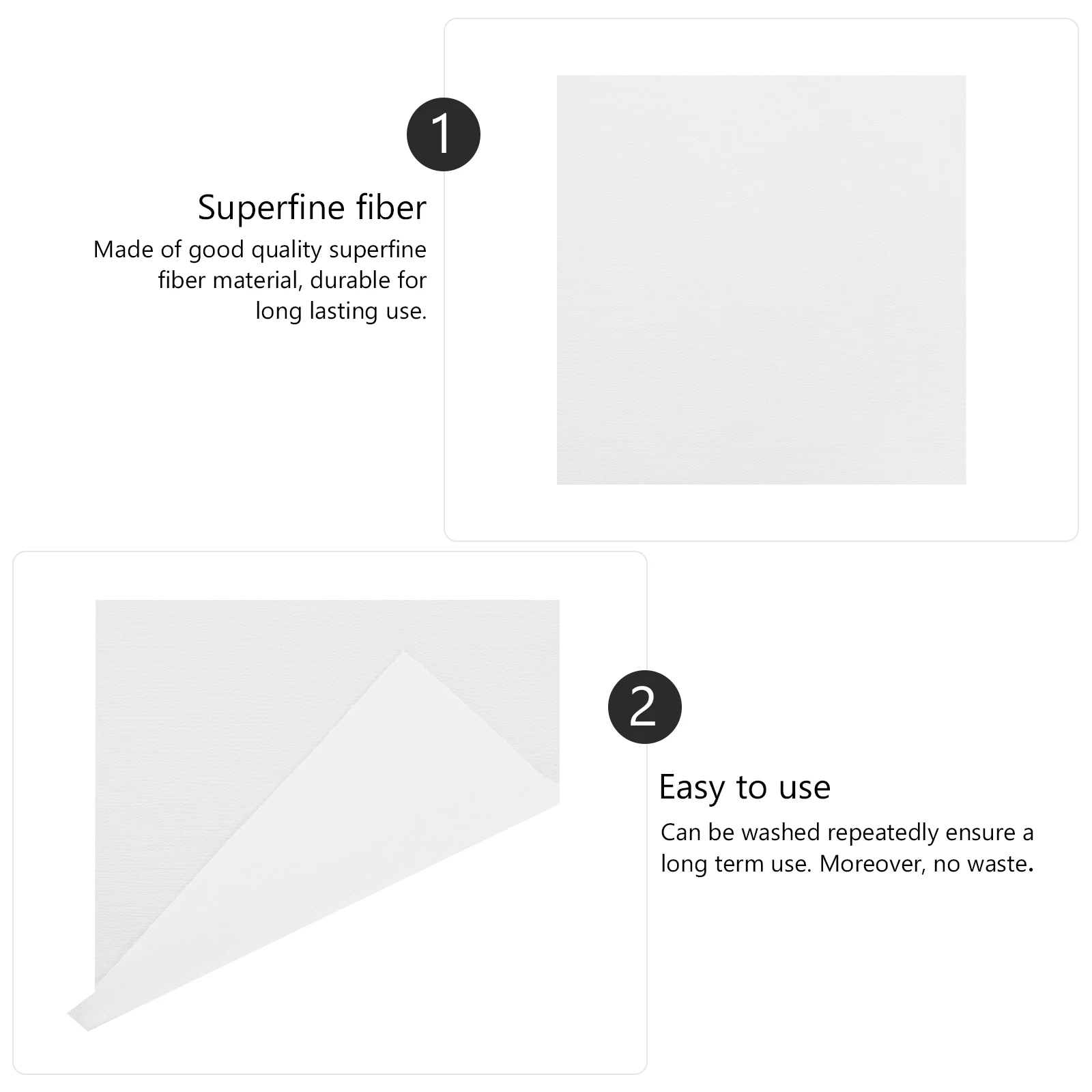 

100pcs Superfine Fiber Microfiber Cleaning Cloths For Lens Screen Glasses Durable Washable Reusable Industrial Optical