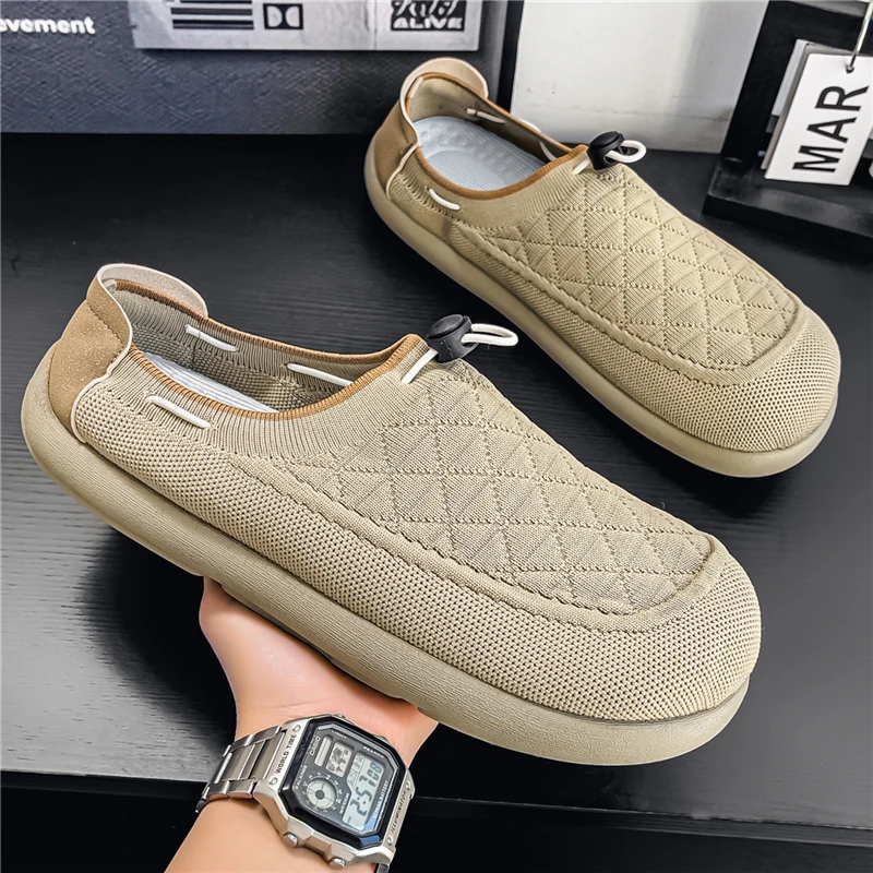 

Wide Barefoot Shoes for Mens Breathable Knitted Mesh Walking Sneakers Outdoor Running Zero Drop Casual Sneaker Minimalist Shoes