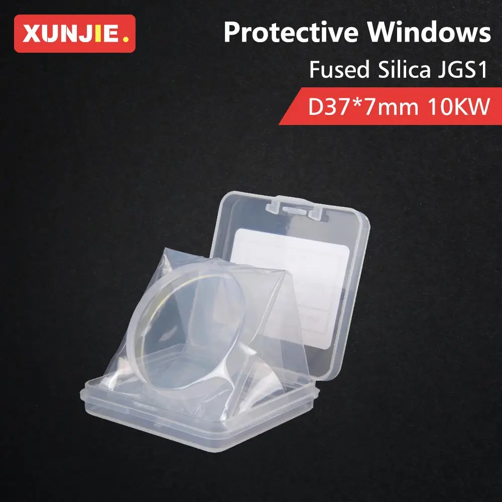 XUNJIE Protective Windows 37x7 10KW Laser Lens P0595-58601 D37 d7 For Raytools ProCutter WSX OSPRI Fiber Laser Cutting Head Part