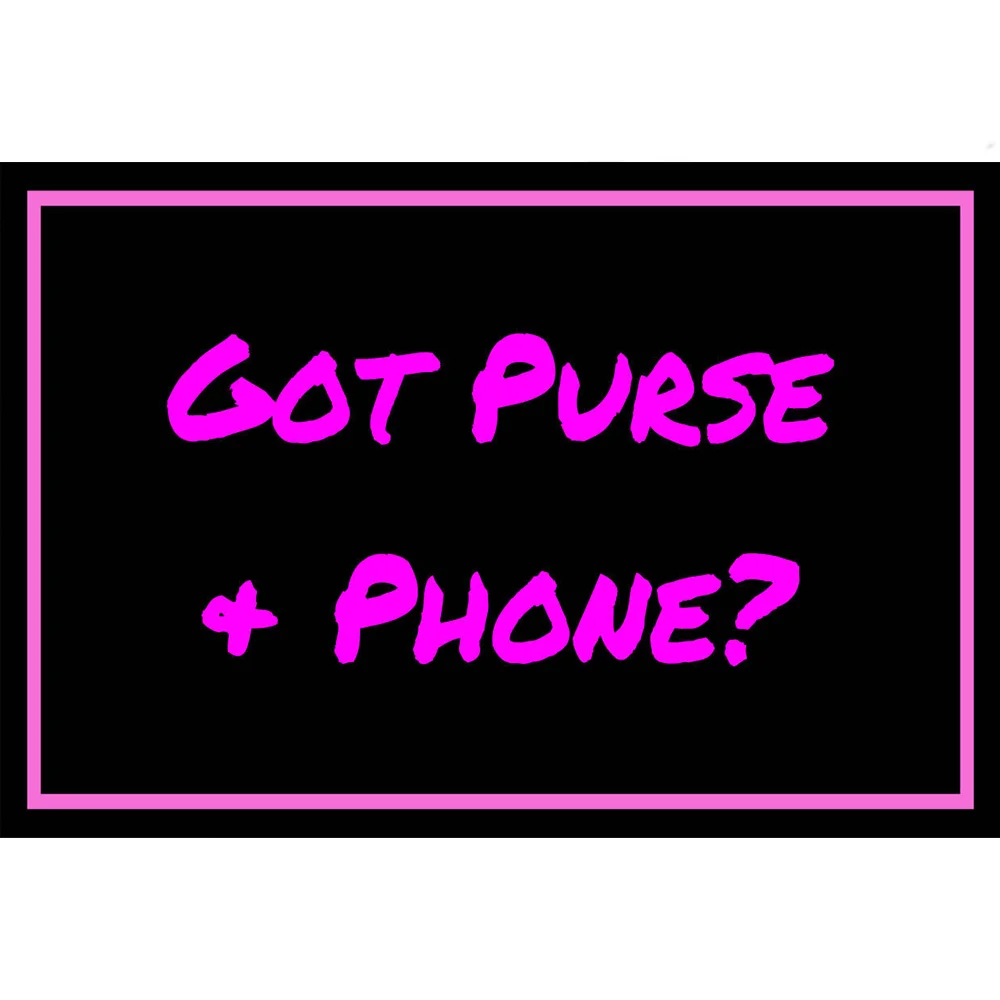 محفظة هاتف وهاتف ، سجادة مانعة للإنزلاق بدون هاتف للمنزل ، ملحقات المطبخ والحمام ، ممسحة باب خارجية