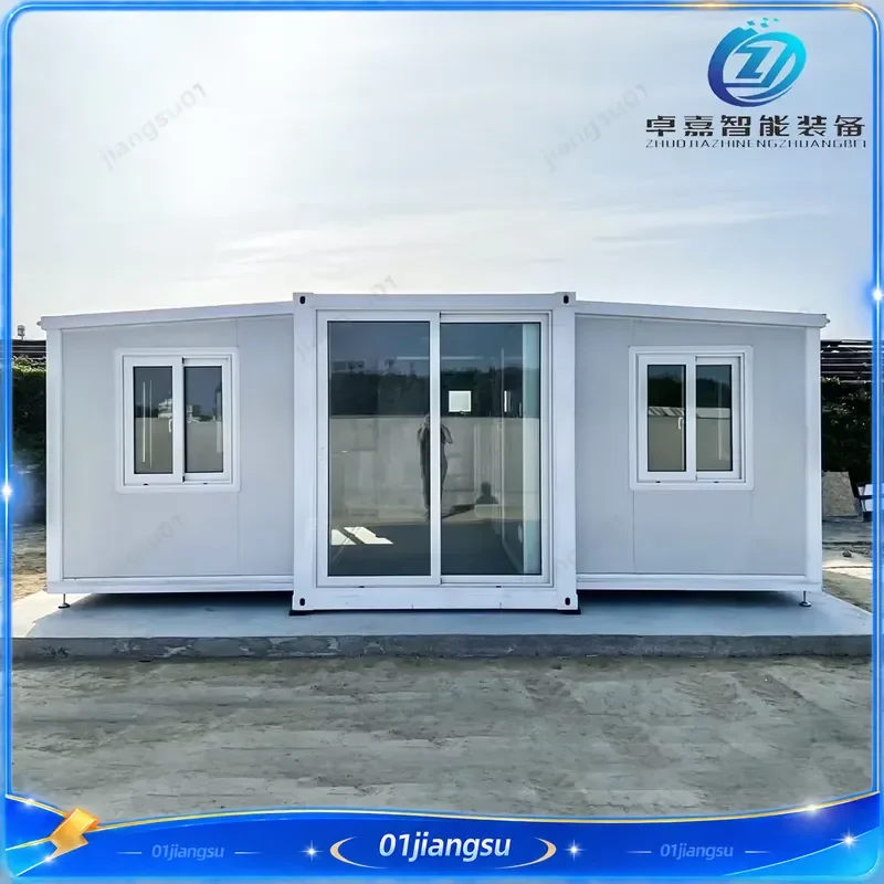 Luxury Foldable Container House 20ft 40ft Expandable Mobile Home 2 3 Bedroom Prefab Tiny House with Kitchen Bathroom Portable