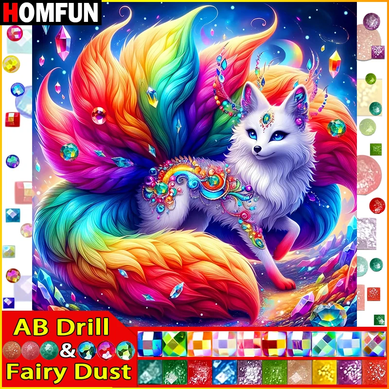 HOMFUN Fairy Dust AB DIY Diamond Painting 