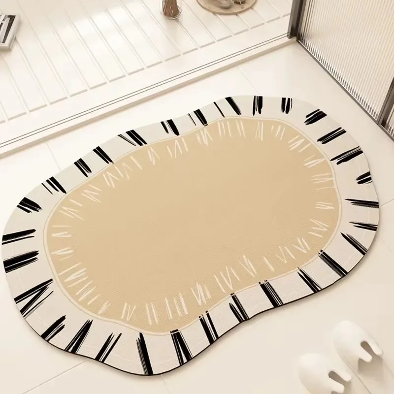 Stain Resistant Easy Clean Bathroom Floor Mat, Non Slip Absorbent Rug