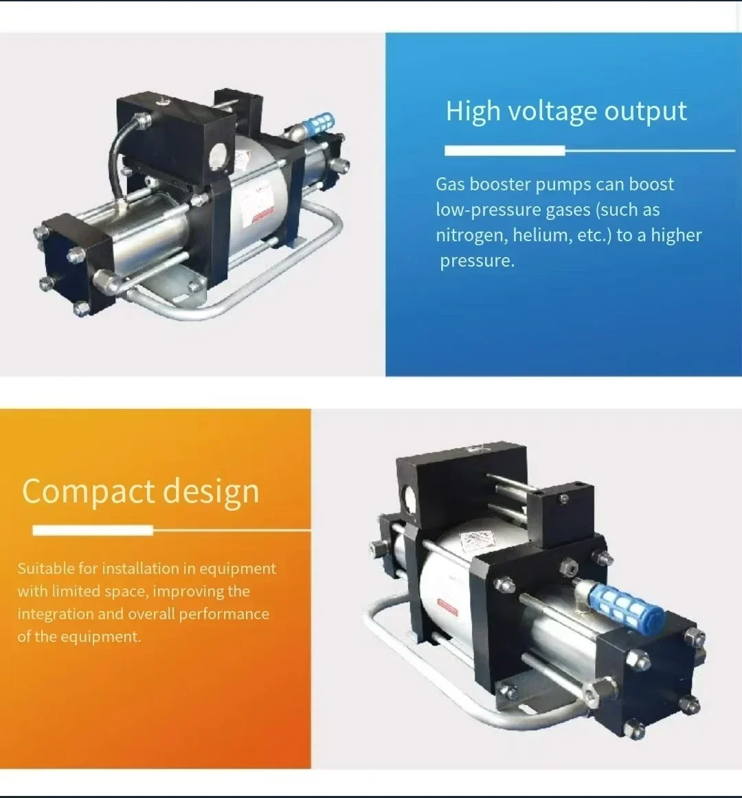 Pneumatic Booster Pump Can Reach 200MPA. Gas Driven Explosion-proof, More Reassuring Gas Booster Pump