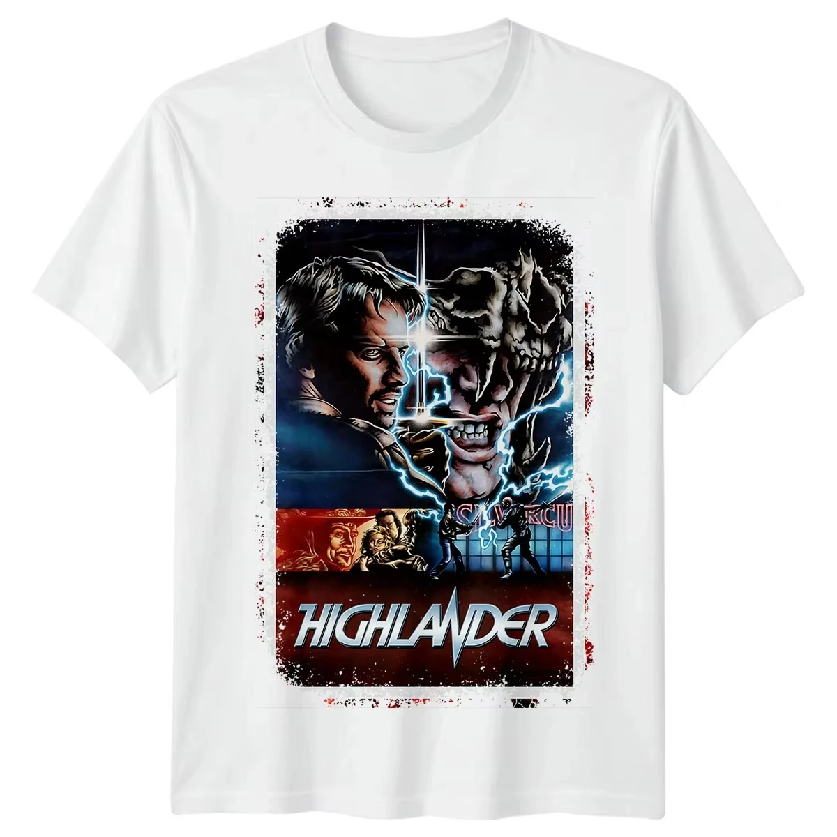 2026 new Highland Men's Summer Classic 1980s Fantasy Movie Retro Pattern Short-Sleeved Street Style Fan T-shirt