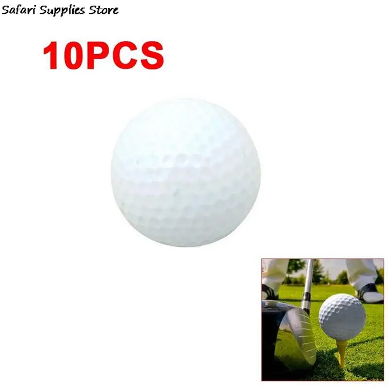 10PCS/Pack Golf Balls Outdoor Sports White PU Foam Golf Ball Indoor Outdoor Practice Training Aids